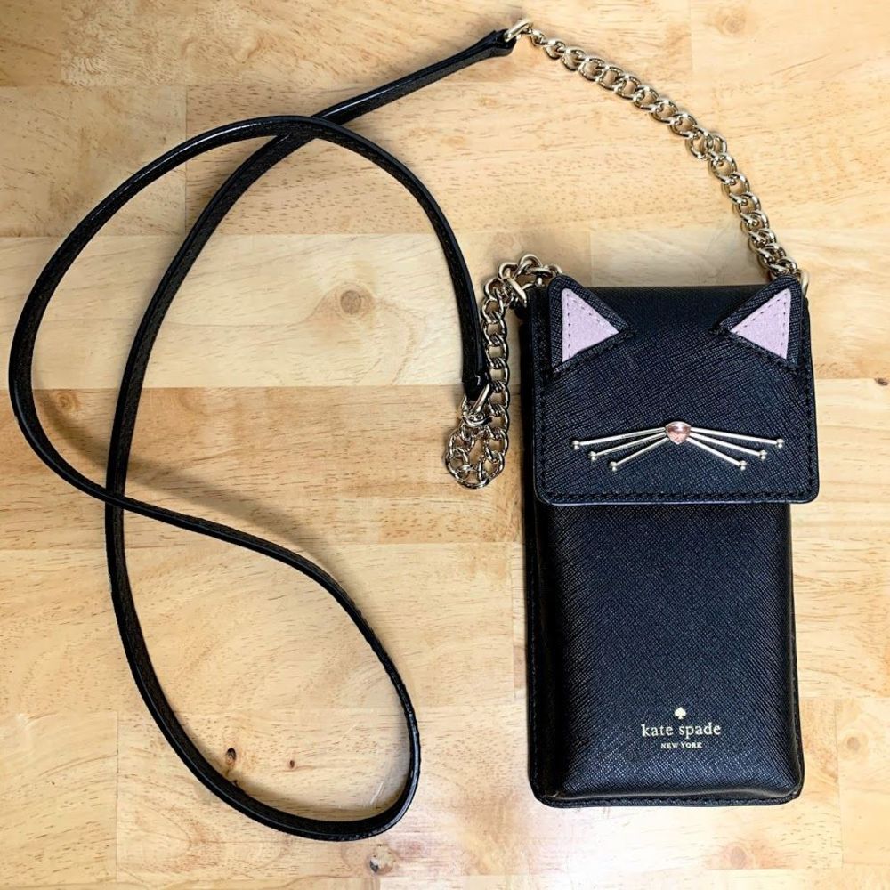 Kate Spade Cat Crossbody Phone Leather Mini Bag